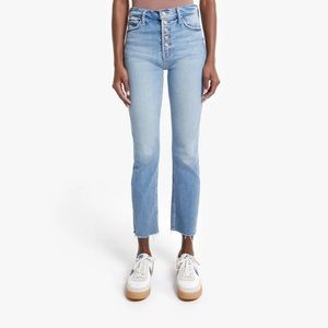 NWT MOTHER DEINEM/THE PIXIE DAZZLER ANKLE FRAY